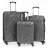 Valiza CCS Комплект чемоданов CCS 5208 Set Anthracite