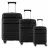 Valiza CCS Комплект чемоданов CCS 5225 Set Black