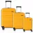 Valiza CCS Комплект чемоданов CCS 5225 Set Yellow
