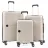 Valiza CCS Комплект чемоданов CCS 5239 Set White/Antrasite