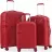 Valiza CCS Комплект чемоданов CCS 5264 Set Burgundy