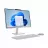 PC All-in-One LENOVO Lenovo AIO A100 Cloud Grey (23,8" FHD IPS Intel N100 0.7-3.4GHz, 16GB, 512GB, wireless KB&MS, No OS)