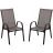 Scaun de gradina Gardenline Set scaune GardenLine NEO3678 (Brown/Black)