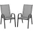 Scaun de gradina Gardenline Set scaune GardenLine NEO9917 (Grey/Black)