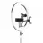 Trepied Proove Tripod cu Lampa Circulara Cellularline Selfie Ring Trio Universal 13", Black