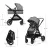 Carucior KinderKraft Коляска Kinderkraft Esme 2in1 Moonlight Grey (KSESME00GRY2000)