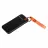 SSD VERBATIM M.2 External SSD 256GB  Verbatim Pocket USB 3.2 Gen 2, Black/Orange, USB-C, Sequential Read/Write: up to 1000/1000 MB/s, Windows®, Mac, Keyring and Cable Holder, Portable, Compact, Rugged and Perfect for travel, Ultra-lightweight, Cloth bag, Nero Bac