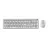 Kit (keyboard+mouse) GEMBIRD Gembird KBS-WMS-01-W-CYRL, Silent key Pro Business wireless desktop set, 2.4 GHz wireless full size keyboard and mouse, Single USB nano-receiver, Mouse dpi 1000-5000, RU-layout, White