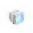 Кулер универсальный DEEPCOOL DEEPCOOL Cooler ”AG620 G2 ARGB WH”, Intel Socket LGA1851/1700 & AMD AM5/AM4, up to 260W,  Dual-Tower, 2x 120mm Closed-Wheel ARGB PWM fans: 120x120x25mm, 500~2200 RPM±10%, 