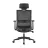 Fotoliu Gaming Lumi LumiVida Ergonomic Office Chair LV-CH05-37, Black, Adjustable Headrest, Lumbar Support, Breathable Mesh Back, Fixed Armrest, Pneumatic Seat-Height Adjustment, 340mm Nylon Base, 60mm PU Caster,100mm Class 3 Gas Lift, Weight Capacity 150Kg