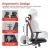 Игровое геймерское кресло Lumi LumiVida Ergonomic Office Chair LV-CH05-40,Black,Adjustable Headrest, Lumbar Support,Breathable Mesh Back, Adjustable Armrest, Pneumatic Seat-Height Adjustment, Seat Depth Adj., 340mm Nylon Base, PU Caster, 100mm Class 3 Gas Lift, Weight Capacity 150