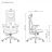 Игровое геймерское кресло Lumi LumiVida Ergonomic Office Chair LV-CH05-40,Black,Adjustable Headrest, Lumbar Support,Breathable Mesh Back, Adjustable Armrest, Pneumatic Seat-Height Adjustment, Seat Depth Adj., 340mm Nylon Base, PU Caster, 100mm Class 3 Gas Lift, Weight Capacity 150