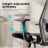 Fotoliu Gaming Lumi LumiVida Ergonomic Office Chair LV-CH05-18, Black, Headrest, Elastic Breathable Mesh Seat and Back, Pneumatic Seat-Height Adjustment,  Nylon Base, PU Hooded Caster, 100mm Class 4 Gas Lift, Weight Capacity 150 Kg