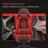 Fotoliu Gaming Lumi LumiVida Gaming Chair with Headrest & Lumbar Support LV-CH06-12-04, Black/Red, PVC Leather, Linkage Armrest, 320mm Nylon Plastic Base, 50mm Nylon Caster, 100mm Class 2 Gas Lift, Footrest, Weight Capacity 120 Kg