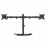 Держатель для монитора GEMBIRD Dual monitor desk stand  13”-32”  Gembird MS-D2ST-02, Adjustable 2-display vertical desk mount (rotate, tilt, swivel),  VESA 75/100, up to 8 kg per display, Cable management, black