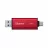 Флешка KINGSTON Flash External SSD 512GB  Kingston Dual Portable SSD, Red, USB 3.2 Gen 2, Sequential Read/Write: up to 1050/950 MB/s, Light, portable and compact, USB-C + USB-A