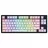 Игровая клавиатура HATOR Tastatură HATOR Skyfall 80, Cu fir / Fără fir, Negru | Alb