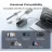 Внешний аккумулятор EcoFlow EcoFlow Rapid 25K Power Bank, 25.000mAh (90,00 Wh) Air-travel-friendly, 100W Built-In and Retractable Cables, 100W single port output, 170W total output, 2 Type-C ports: 140W, 1 USB-A port: 33W,  TFT Display, 157x54x49mm, 580g, 1 m drop resistant, Si