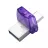 Card de memorie KINGSTON 64GB USB3.2 Kingston DataTraveler microDuo 3C G3, Purple, USB-C OTG + USB-A, Ultra-small (Read 200 MByte/s, Write 50 MByte/s) DTDUO3CG3/64GB