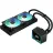 AIO Liquid cooling ASROCK ASRock AIO Challenger 240 Digital, 27mm radiator, 3" Digital Display w/ ARGB, ARGB Hub-lighting fan, black version CHALLENGER 240 DIGITAL
