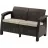 Садовые качели FunFit Садовый диван Keter Corfu II Love Seat Brown/Oat (258946)