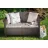 Садовые качели FunFit Садовый диван Keter Corfu II Love Seat Brown/Oat (258946)