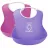 Слюнявчик BabyBjorn Set 2 bavete BabyBjorn Soft Bib Pink/Purple