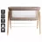 Кроватка BabyGo Patut cu cadru din lemn BabyGo Goodnight Beige