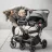Carucior BabyGo Carucior pentru gemeni BabyGo GoTwice Grey
