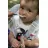 Set tacâmuri pentru copii BabyJem BABYJEM Set lingurita si furculita cu maner Alb