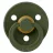 Suzeta Bibs Suzeta rotunda BIBS Hunter Green din latex (18-36 luni)