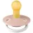 Suzeta Bibs BIBS-1110256C Suzeta De Lux Glow Latex, tetina rotunda, 0 luni + BLUSH-1110256C