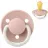 Suzeta Bibs BIBS-1110256C Suzeta De Lux Glow Latex, tetina rotunda, 0 luni + BLUSH-1110256C