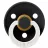 Suzeta Bibs BIBS - 300239C Suzeta Fosforescenta Colour Glow Latex, tetina rotunda, 18 luni + Black-300239C