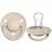 Suzeta Bibs BIBS - 1010245C Suzeta De Lux Silicon, tetina rotunda, marime universala (0-3 ani) Vanilla-1010245C