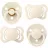 Suzeta Bibs BIBS-92340 Set 4 suzete Try-it collection 6 luni + Ivory-92340