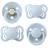 Suzeta Bibs Set 4 suzete BIBS Try-it Collection Baby Blue (0-6 luni)