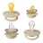 Suzeta Bibs Set 4 suzete BIBS Try-it Collection Vanilla (0-6 luni)