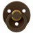 Suzeta Bibs Suzeta rotunda din latex BIBS Mocha (6-18 luni)