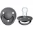 Suzeta Bibs BIBS-1010221C Suzeta De Lux Silicon, tetina rotunda, marime universala (0-3 an