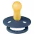 Suzeta Bibs BIBS-100280C Suzeta Colour Latex, tetina rotunda, 0 luni+ STEEL BLUE-100280C