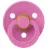 Suzeta Bibs BIBS-100321C Suzeta Colour Latex, tetina rotunda, 0 luni + Bubblegum-100321C