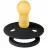 Suzeta Bibs BIBS-300210C Suzeta Colour Latex, tetina rotunda, 18 luni+ BLACK-300210C