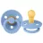 Suzeta Bibs BIBS-100230C Suzeta Colour Latex, tetina rotunda, 0 luni + SKY BLUE-100230C