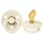 Suzeta Bibs BIBS-111216C  Suzeta Colour Latex, tetina rotunda, 0 luni  ANATOMICAL IVORY-111216C