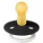 Suzeta Bibs BIBS-100239C  Suzeta Fosforescenta Colour Glow Latex, tetina rotunda, 0 luni + BLACK-100239C