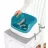 Scaun de masa Bright Starts Booster Ingenuity Toddler SmartClean Peacock Blue