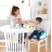 Scaun de masa Bright Starts Booster Ingenuity Toddler SmartClean Peacock Blue