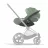 Scaun auto pentru copii Cybex Scoica auto Cybex Cloud T i-Size Plus Leaf Green, 45-87 cm