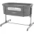 Кроватка Feedo Patut co-sleeper pliabil 2 in 1 Feedo Gri